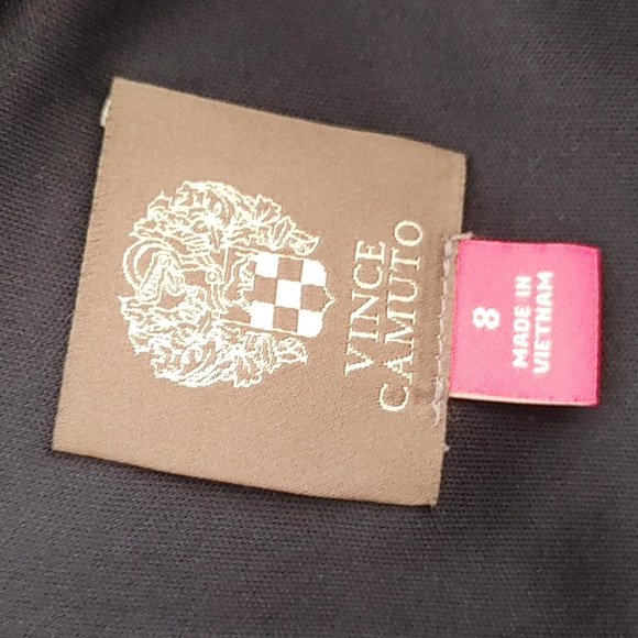 Vince Camuto Pink Stripe Navy 3/4 sleeve Shift Dress Size 8 (1062) - Picture 5 of 6